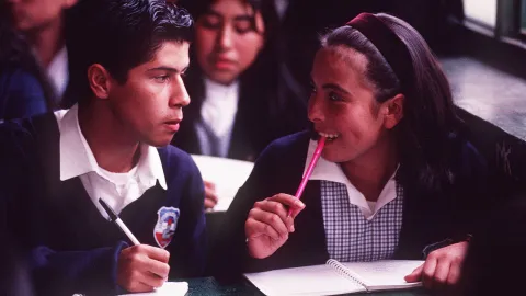 Mayerly Sánchez als Schulkind
