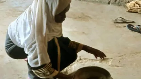 Geflüchtetes Mädchen aus dem Sudan