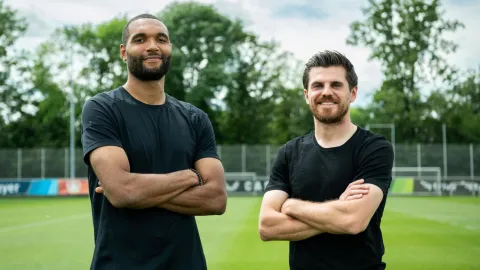 Gemeinsam Beitrag Fußballstars