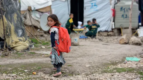 Flüchtlingsmädchen im Libanon