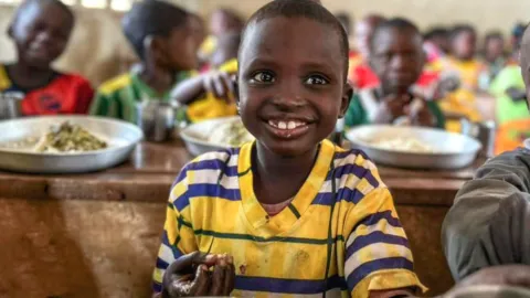 Schulkinder in Bouar