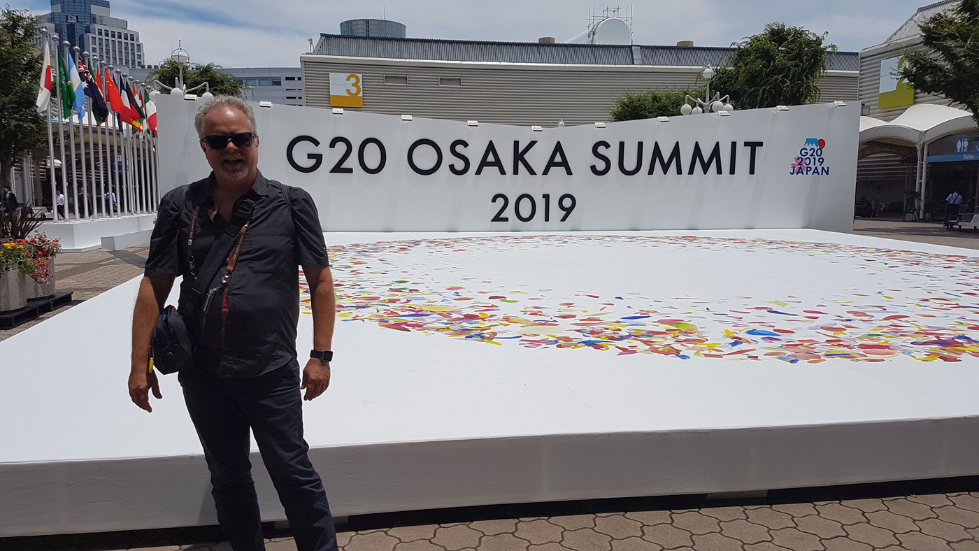 Marwin Meier beim G20 Gipfel in Osaka
