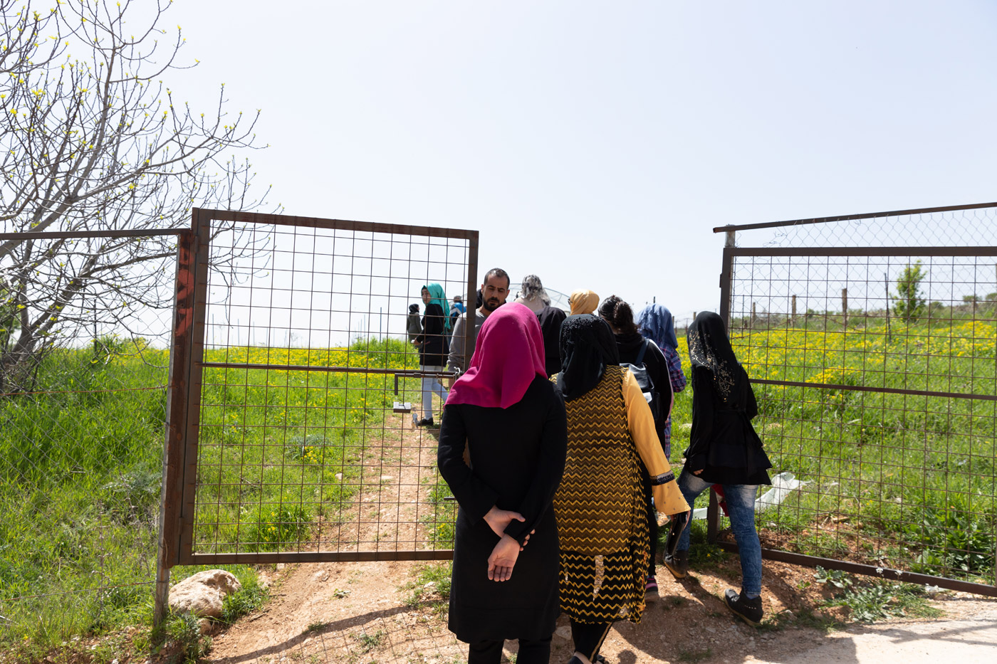 Suchen Zuflucht auf offenen Feldern: Flüchtlinge aus der Provinz Idlib