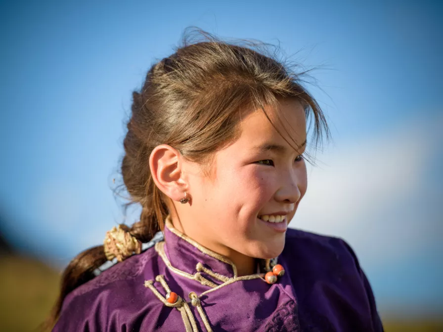 Mädchen in der Mongolei
