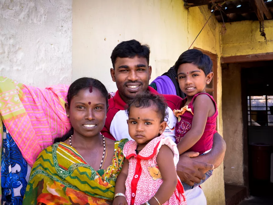 Familie in Sri Lanka