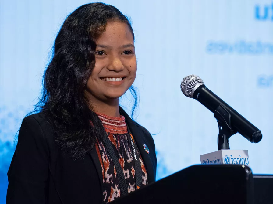 Roslinda bei der UN in New York