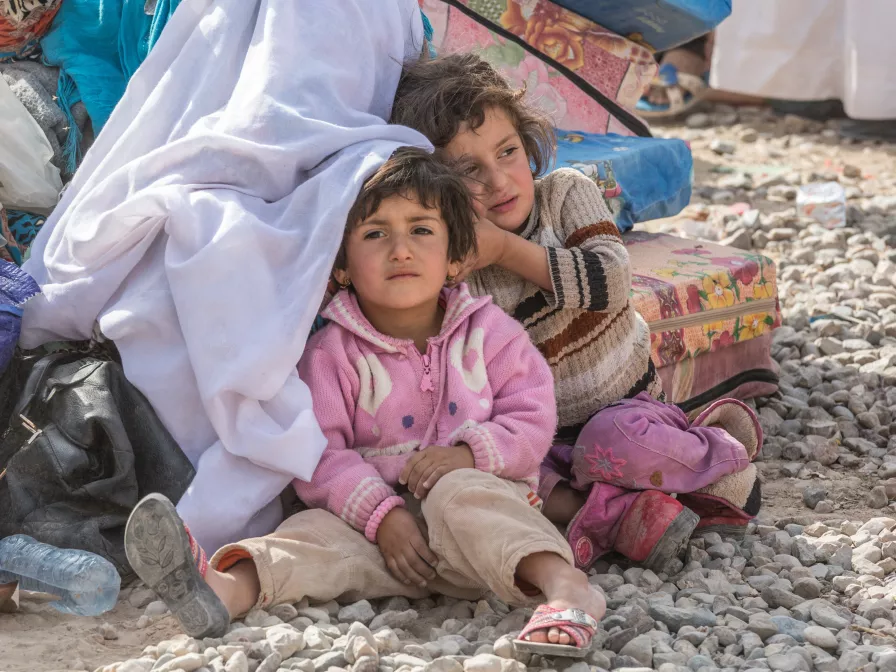 Kinder auf der Flucht im Irak