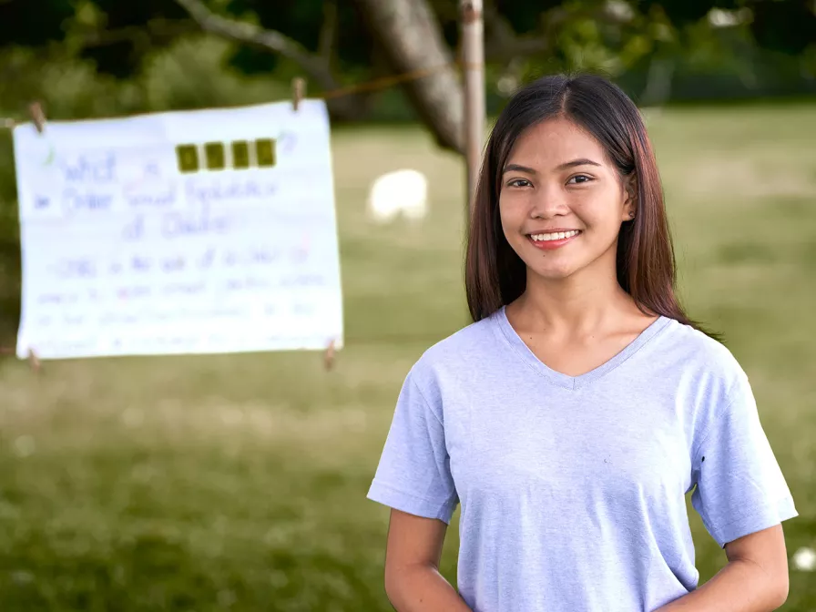 Michaela setzt sich gegen sexuelle Ausbeutung von Kindern im Internet ein
