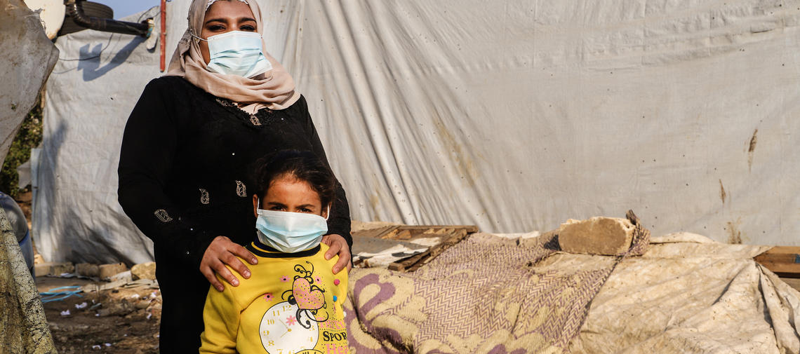 Im Lockdown ist die Situation für Flüchtlinge in einer Zeltsiedlung im Libanon besonders hart. 