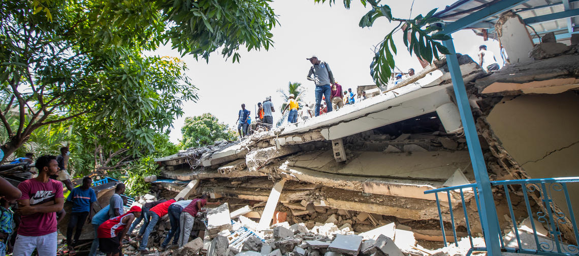 Zerstörung durch Erdbeben in Haiti 2021
