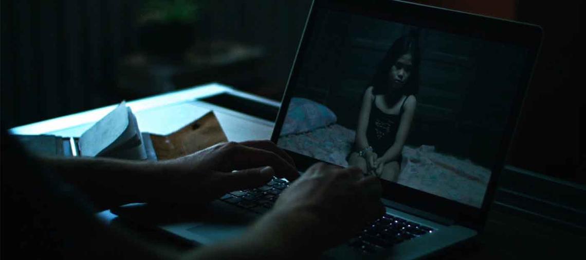 Mädchen im Livestream