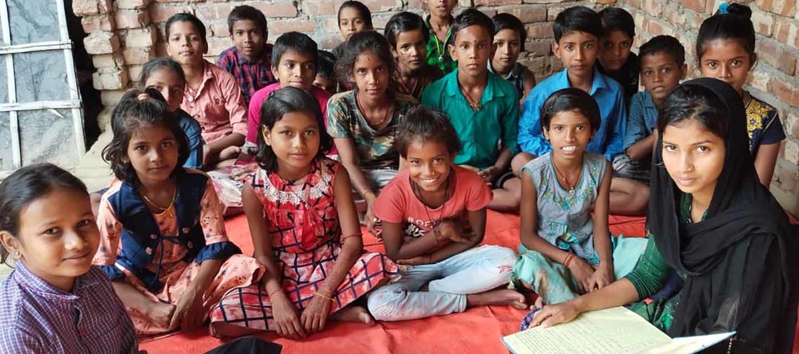 Klasse in Saharsa, Indien
