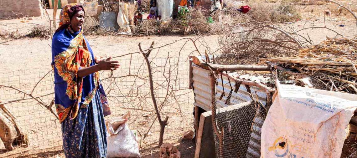 World Vision hilft dieser Frau und anderen Klimaflüchtlingen in Somaliland
