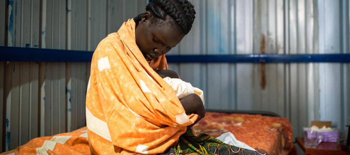 Fast jeden Tag werden in der von World Vision betriebenen Nothilfe-Klinik in Renk Kinder geboren.