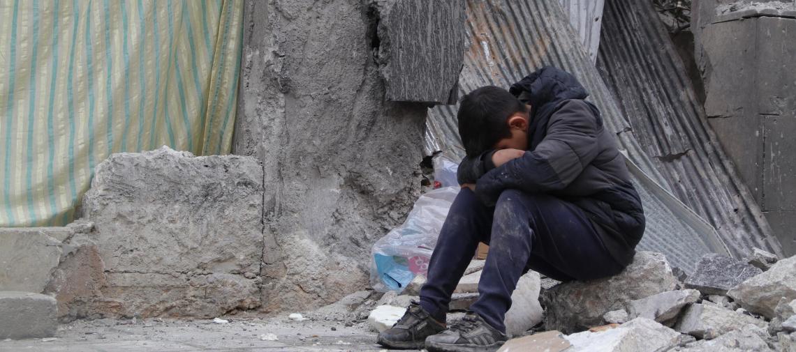 Syrisches Kind in Aleppo