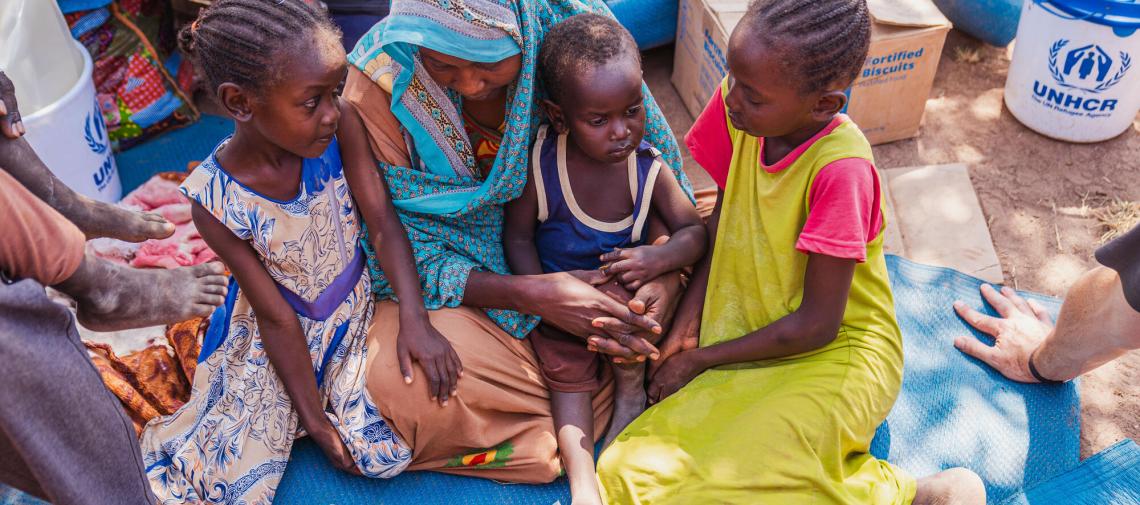 Nothilfe für sudanesische Mütter und Kinder auf der Flucht