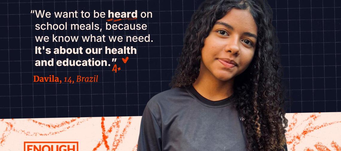 Davila zu World Vision-Studie von Kindern zu Schulmahlzeiten