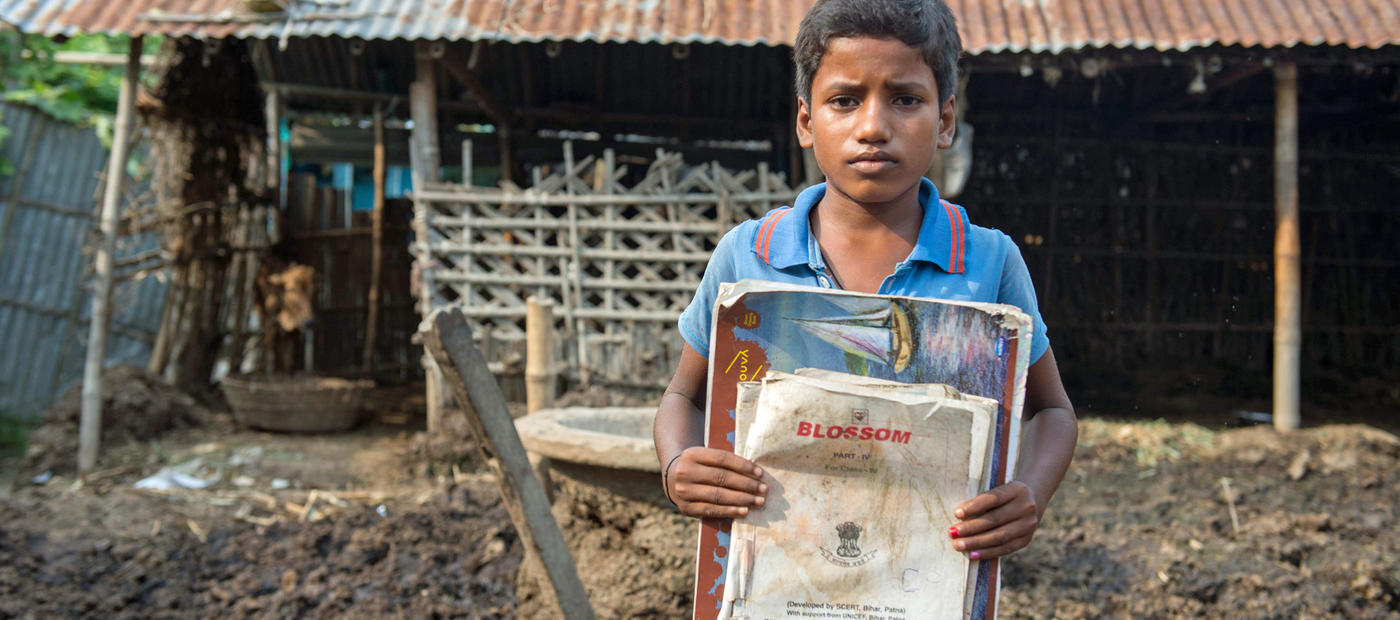 Vermisst die Schule und sein normales Leben: Patenkind Babul