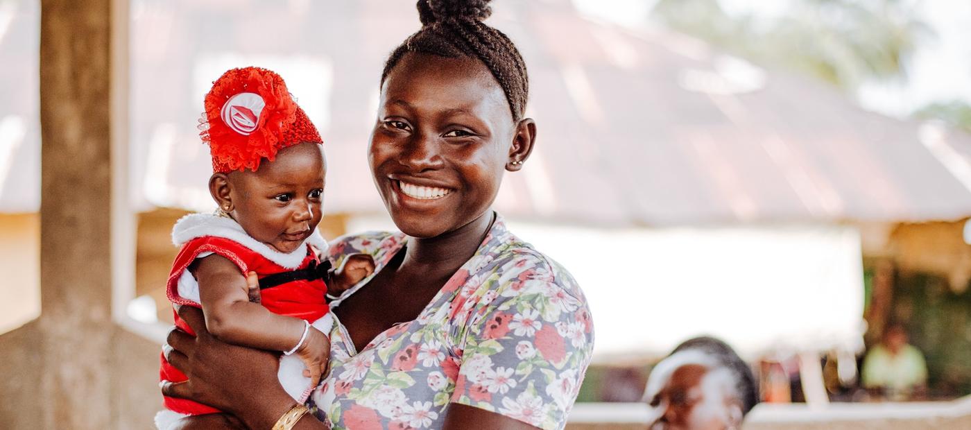 Mutter mit Baby in Sierra Leone