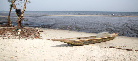 Strand in  Sierra Leone