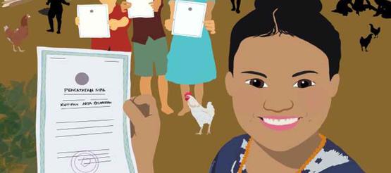 Bild mit Protagonistin des E-Books