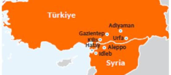 Grafik des Erdbebens