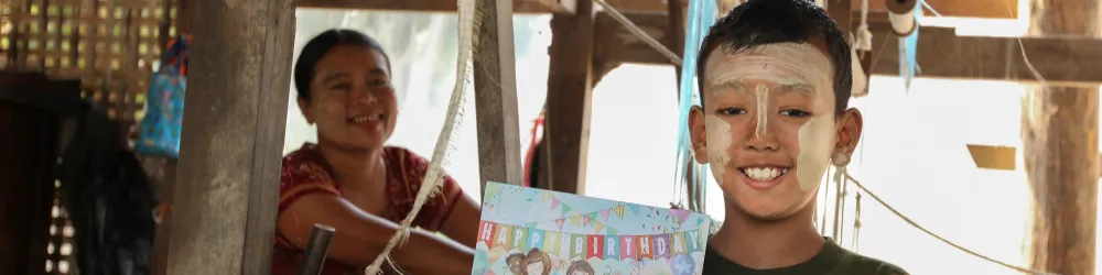 Patenkind Min aus Myanmar