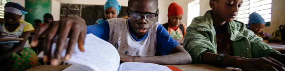 Boubacar in der Schule