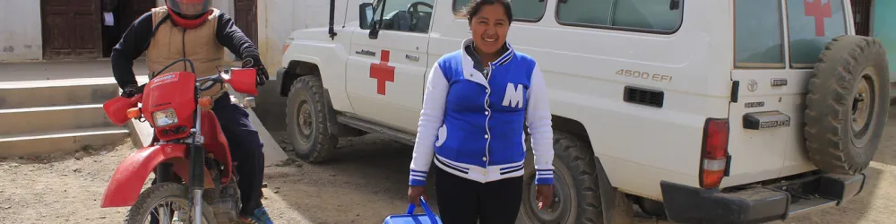 Patenkind Sayda aus Bolivien arbeitet heute als Krankenschwester.