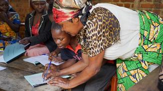 Unterricht bei Rebound im Kongo