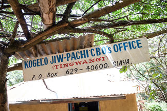 Büro der lokalen Organisation Kogelo Jiw-Pachi in Kenia