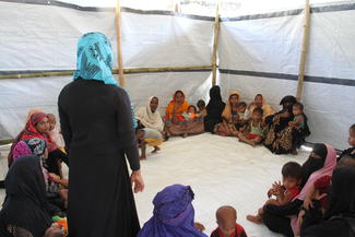 Mutter-Kind-Zentrum im Flüchtlingslager in Bangladesch