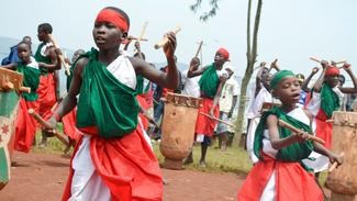 Trommler in Burundi