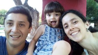 Ehemaliges Patenkind Sergio mit seiner Familie heute