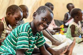 Flüchtlingskind Majid aus dem Südsudan