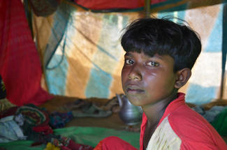 Somsida aus Myanmar gelang die Flucht mit ihrer Familie.