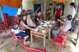 Mittagessen mit dem Patenkind