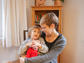 Patin Steffi und ihre Tochter Leni