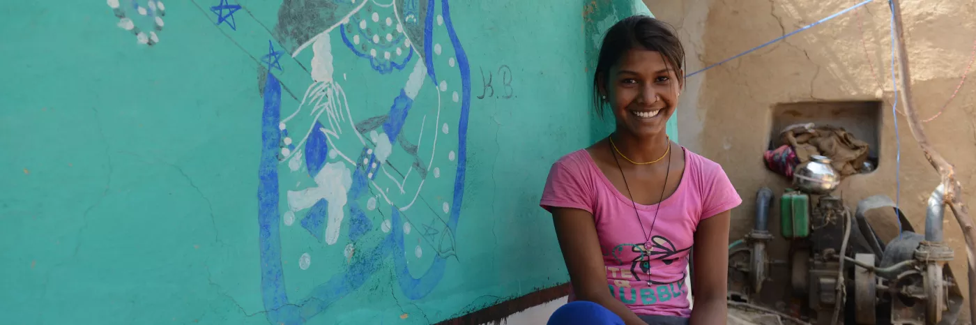 Patenkind Khusboo aus Indien