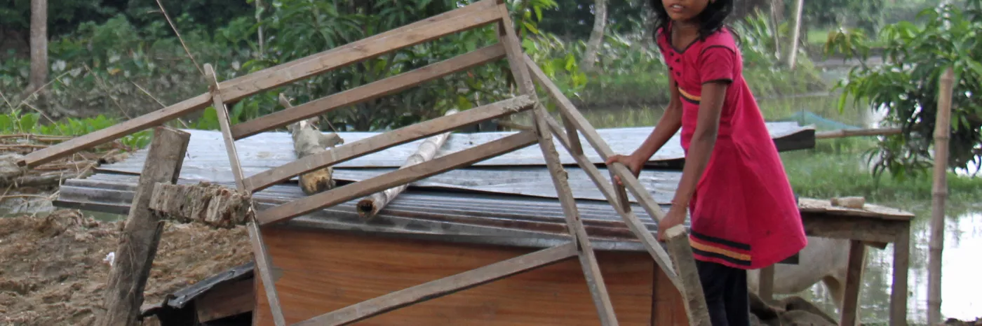 Monsunflut 2017 hat vielen Menschen in Bangladesch alles genommen