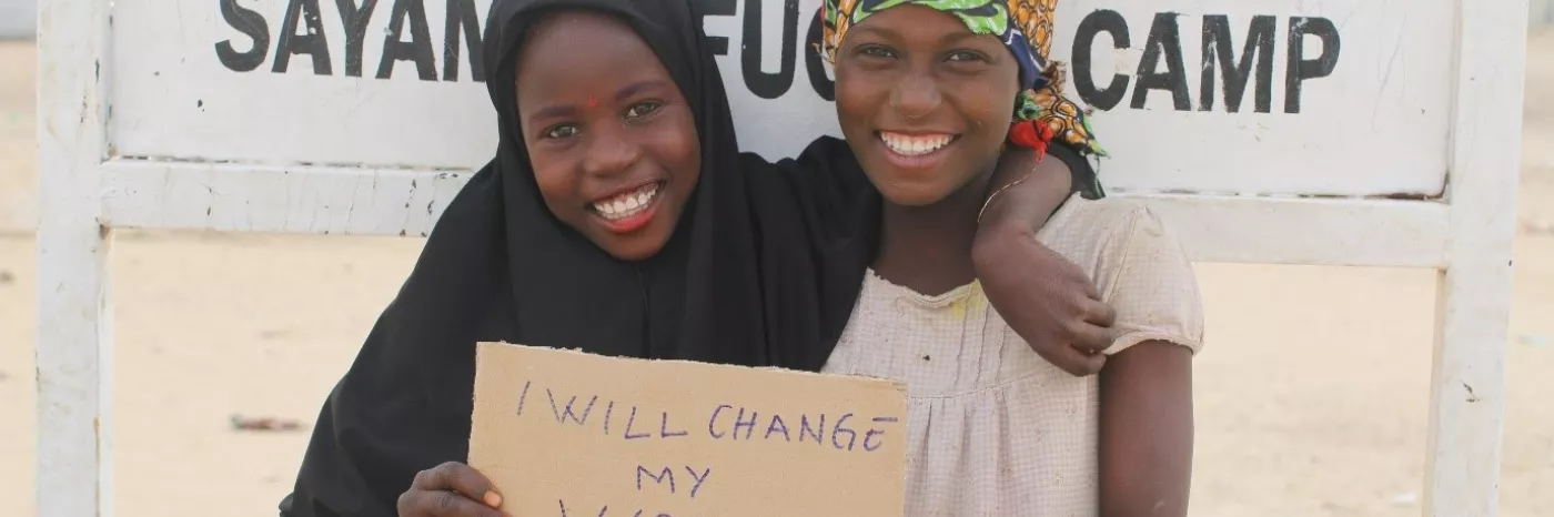 Flüchtlingskinder im Camp Sayam Forage