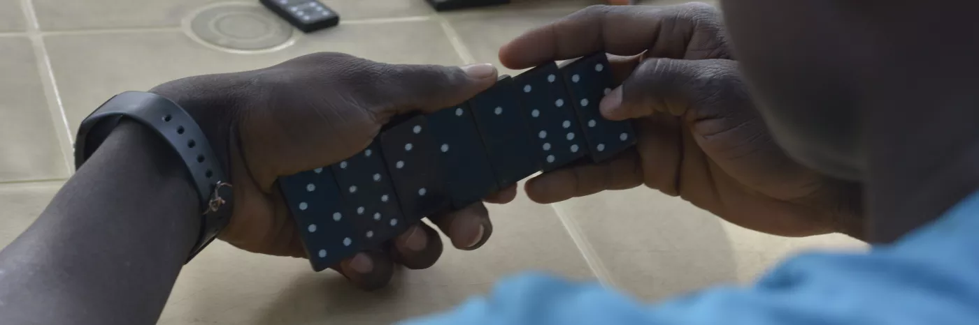 Freigelassene Kindersoldaten aus Südsudan erholen sich beim Spiel in einem Betreuungszentrum.