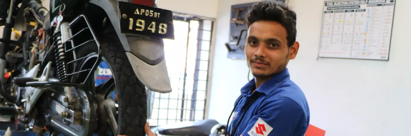 Kinderarbeit hinter sich gelassen: Udaibhaskar aus Indien