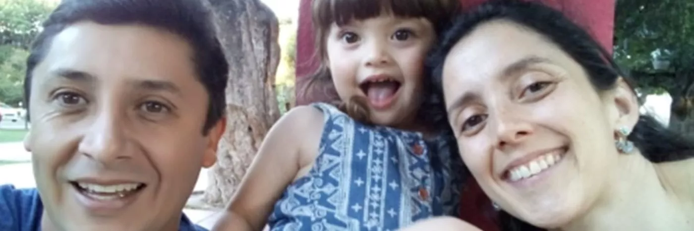 Ehemaliges Patenkind Sergio mit seiner Familie heute