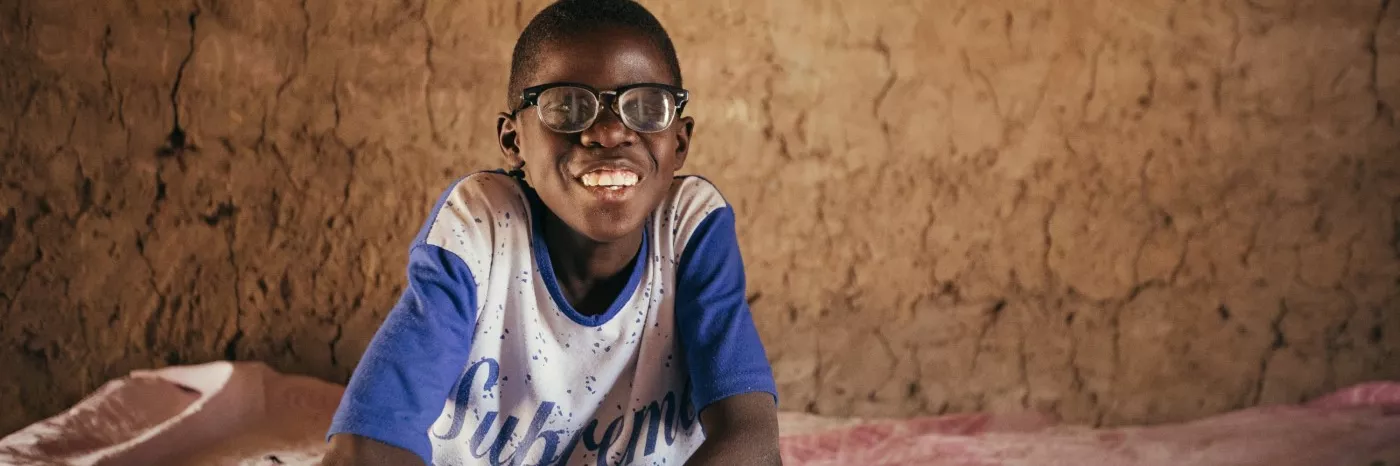 Boubacar kann wieder sehen