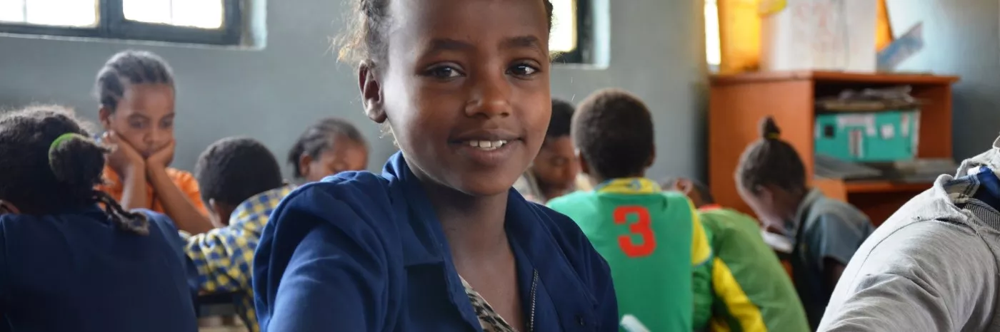 Schülerin in Äthiopien