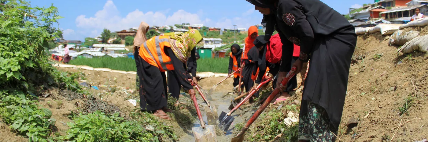 Arbeit für Rohingya