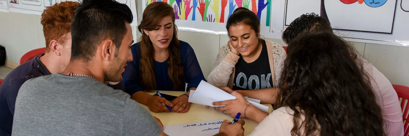 Gesprächsrunde im Madad-Projekt YOUTH RESOLVE im Nordirak