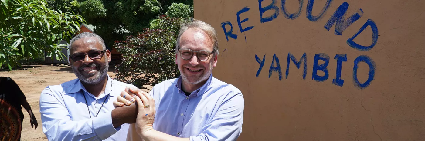 Christoph Waffenschmidt und Dr. Mesfin Loha, World Vision-Länderdirektor im Südsudan