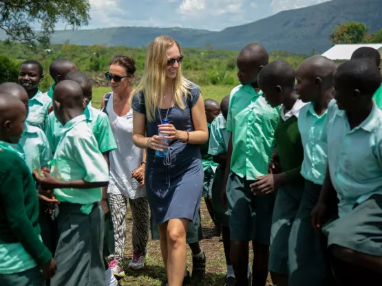 Jana bei ihrer Ankunft im Projekt